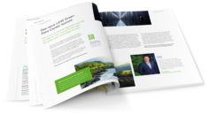 Blick in die Broschüre des LEW Green Data Centers | LEW TelNet