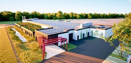 Ansicht des geplanten LEW Green Data Centers in Augsburg | LEW TelNet